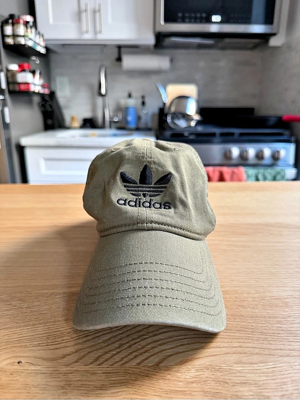 adidas Relaxed Trefoil Strapback Hat Men's Green Cap